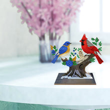 Charger l&#39;image dans la galerie, Bird-Single Side Drill-Wooden Diamond Desktop Ornament
