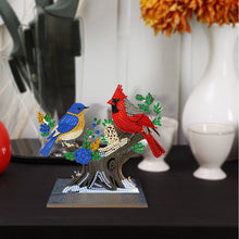 Charger l&#39;image dans la galerie, Bird-Single Side Drill-Wooden Diamond Desktop Ornament

