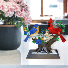 Charger l&#39;image dans la galerie, Bird-Single Side Drill-Wooden Diamond Desktop Ornament

