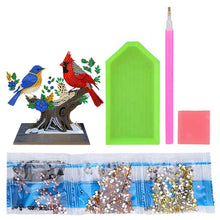 Charger l&#39;image dans la galerie, Bird-Single Side Drill-Wooden Diamond Desktop Ornament

