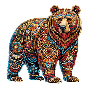 Animal-Partial Special peinture au diamant-30x30cm
