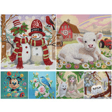 Charger l&#39;image dans la galerie, Peinture diamant spéciale partielle animale-30x30cm
