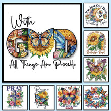 Charger l&#39;image dans la galerie, Papillon Tournesol-Peinture diamant spéciale partielle-30x30cm
