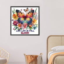 Charger l&#39;image dans la galerie, Papillon Tournesol-Peinture diamant spéciale partielle-30x30cm
