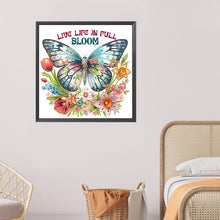 Charger l&#39;image dans la galerie, Papillon Tournesol-Peinture diamant spéciale partielle-30x30cm
