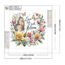 Charger l&#39;image dans la galerie, Papillon Tournesol-Peinture diamant spéciale partielle-30x30cm
