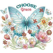 Charger l&#39;image dans la galerie, Papillon Tournesol-Peinture diamant spéciale partielle-30x30cm
