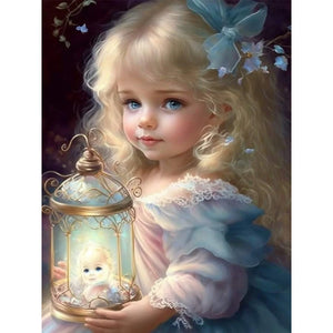 La vie des animaux de compagnie Fille-Full Round/Square Diamond Painting-30x40cm/40x50cm/50x70cm