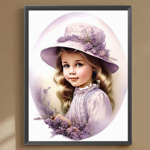La vie des animaux de compagnie Fille-Full Round/Square Diamond Painting-30x40cm/40x50cm/50x70cm