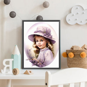 La vie des animaux de compagnie Fille-Full Round/Square Diamond Painting-30x40cm/40x50cm/50x70cm