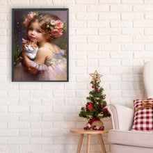 Charger l&#39;image dans la galerie, La vie des animaux de compagnie Fille-Full Round/Square Diamond Painting-30x40cm/40x50cm/50x70cm

