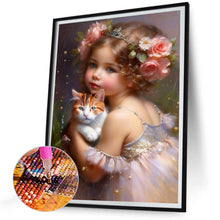 Charger l&#39;image dans la galerie, La vie des animaux de compagnie Fille-Full Round/Square Diamond Painting-30x40cm/40x50cm/50x70cm
