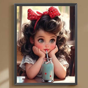 Princess Fille-Full Round/Square Diamond Painting-30x40cm/40x50cm/50x70cm