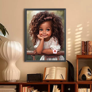 Princess Fille-Full Round/Square Diamond Painting-30x40cm/40x50cm/50x70cm