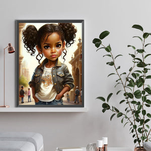 Princess Fille-Full Round/Square Diamond Painting-30x40cm/40x50cm/50x70cm