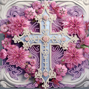 Cross-Partial Spécial Diamond Painting-30x30cm