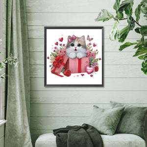 Chat-Partial Spécial Diamond Painting-30x30cm