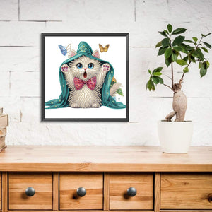Chat-Partial Spécial Diamond Painting-30x30cm