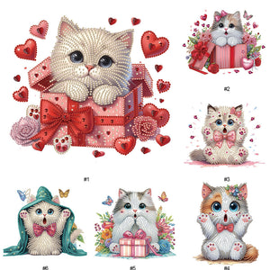 Chat-Partial Spécial Diamond Painting-30x30cm