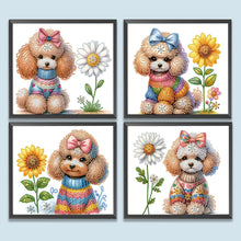 Charger l&#39;image dans la galerie, Peinture diamant spéciale partielle pour chien-35x30cm
