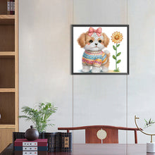 Charger l&#39;image dans la galerie, Peinture diamant spéciale partielle pour chien-35x30cm
