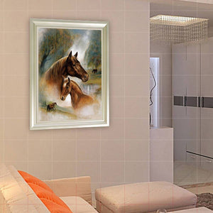 Multi-Taille en option]Chevaux-Complète Rond/Carré Daimond Painting