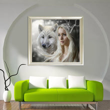 Charger l&#39;image dans la galerie, Loup beauté -Diamond painting 30*40

