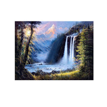 Charger l&#39;image dans la galerie, Paysage de chute d’eau - diamant rond complet - 40x30cm
