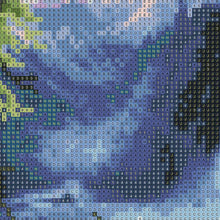 Charger l&#39;image dans la galerie, Paysage de chute d’eau - diamant rond complet - 40x30cm
