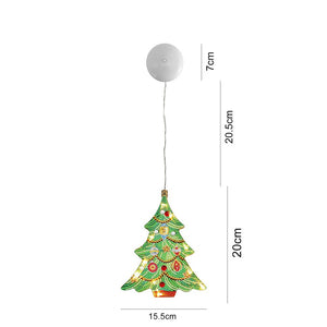 Peinture diamant de noël 5D suspendue lampe suspendue en strass