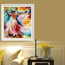 Charger l&#39;image dans la galerie, Danse - diamant rond complet - 30x36cm
