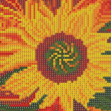 Charger l&#39;image dans la galerie, Tournesol - diamant rond complet - 35x25cm
