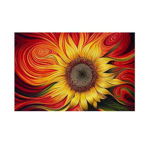 Tournesol - diamant rond complet - 35x25cm