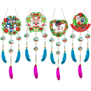 Pendentif attrape-rêves-diamant de Noël