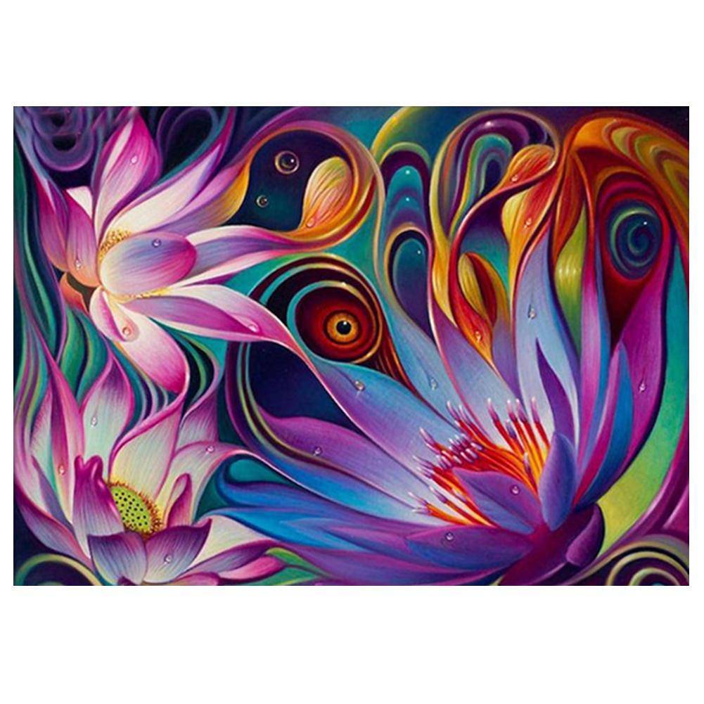 Coloré - diamant rond complet - 40x30cm