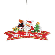 Charger l&#39;image dans la galerie, Peinture diamant de noël 5D suspendue lampe suspendue en strass
