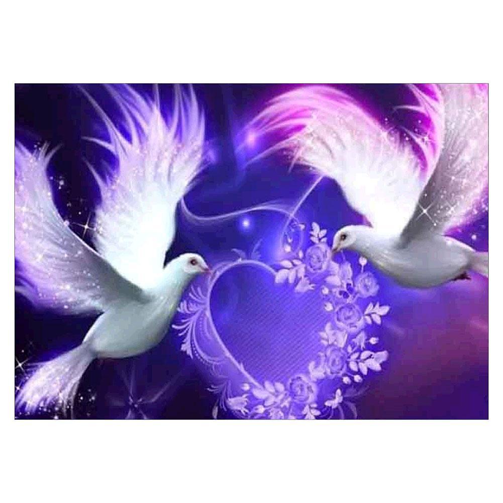 Animal d’amour - peinture en diamant complet - 30x40cm