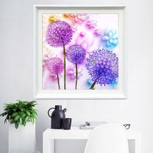 Charger l&#39;image dans la galerie, Pissenlit - diamant rond complet - 30x30cm
