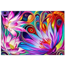 Charger l&#39;image dans la galerie, Fleur - peinture en diamant complet - 30x40cm
