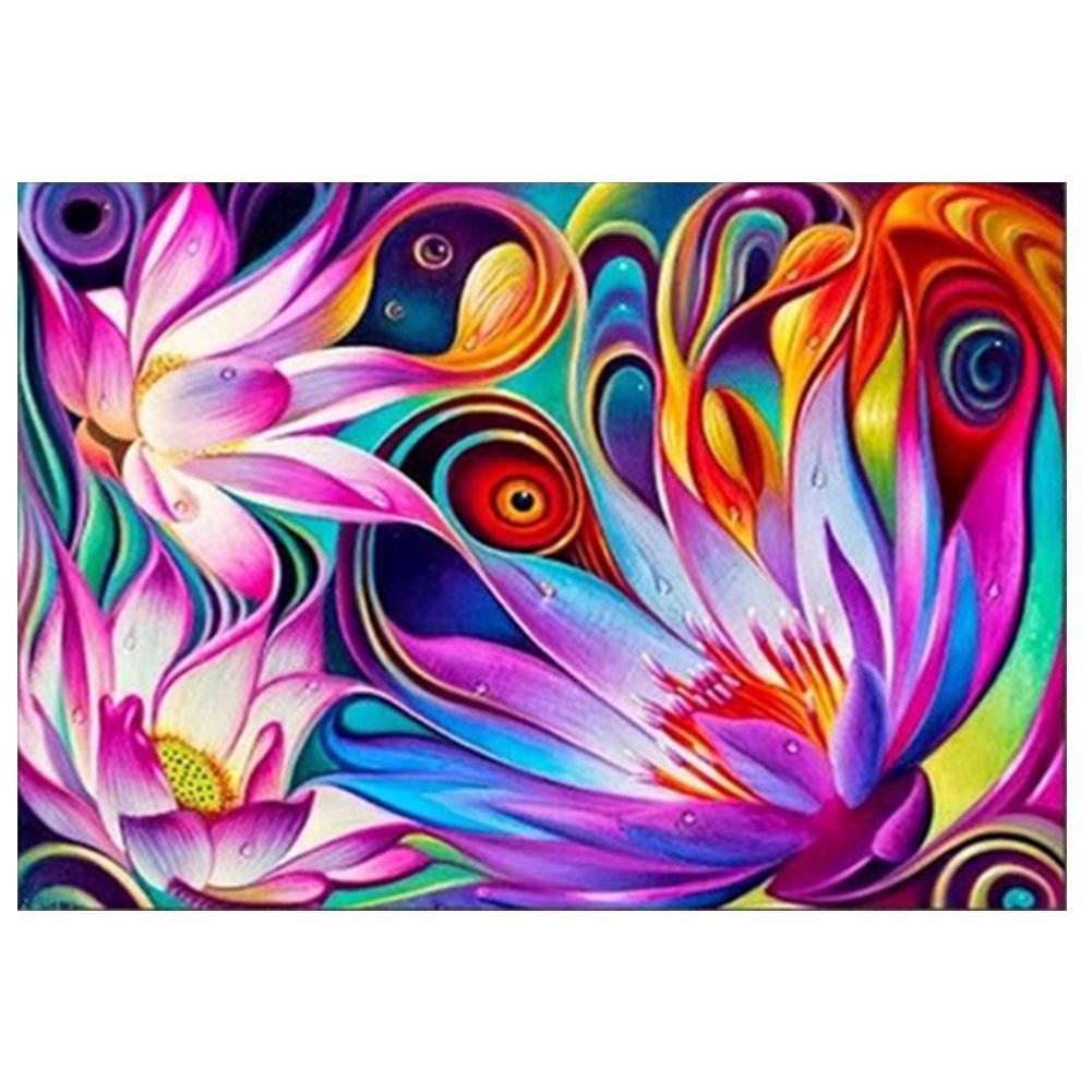 Fleur - peinture en diamant complet - 30x40cm
