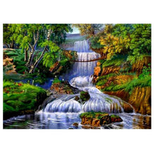 Charger l&#39;image dans la galerie, Paysage - diamant rond complet - 30x40cm
