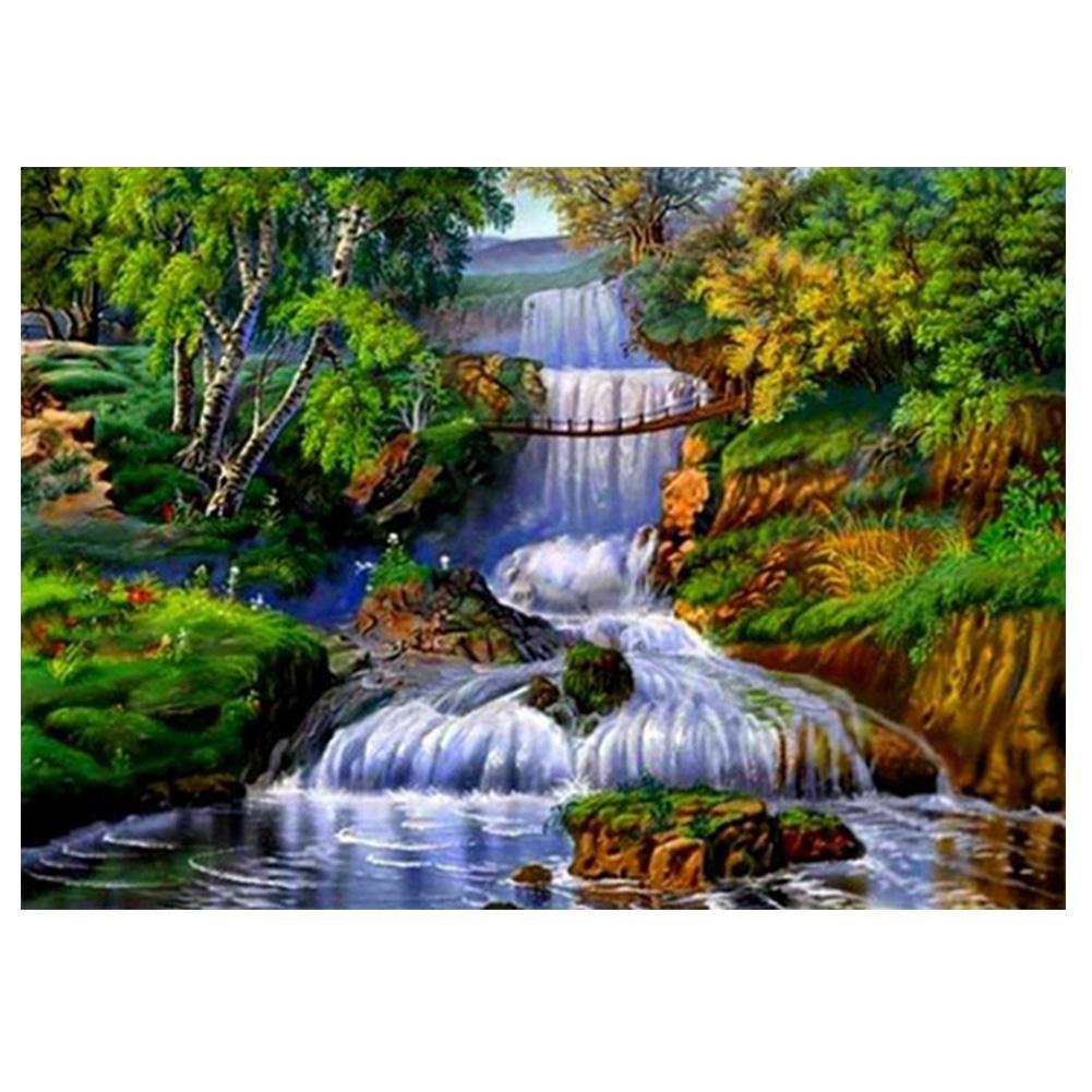 Paysage - diamant rond complet - 30x40cm