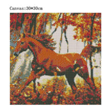 Charger l&#39;image dans la galerie, Cheval - peinture en diamant complet - 30x30cm

