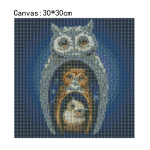 Aigle - peinture en diamant complet - 30x30cm