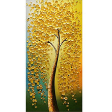 Charger l&#39;image dans la galerie, Arbre de fleur d’or - peinture complète de diamant - 85x45cm
