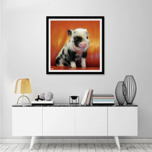 Charger l&#39;image dans la galerie, Porc - diamant rond complet - 30x30cm
