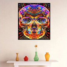 Charger l&#39;image dans la galerie, Crâne - peinture en diamant complet - 40x30cm
