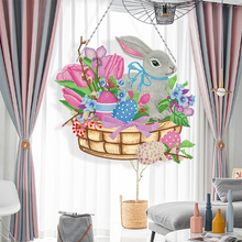 Charger l&#39;image dans la galerie, Panier de lapin de Pâques - étiquettes de bricolage
