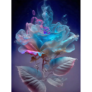 Rose - peinture au diamant de forage 30*40cm