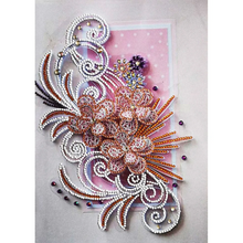 Charger l&#39;image dans la galerie, Quilling Papier Fleurs Partielle Spécial Forme 30*40
